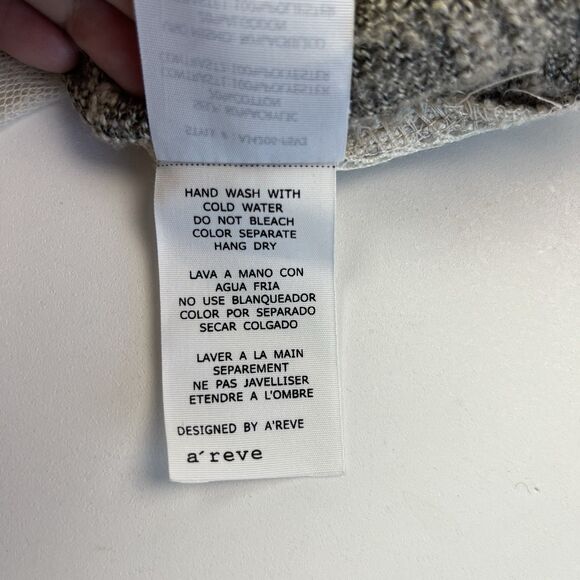 Areve Lace Crochet Duster Cardigan Sz M Long Fairycore Boho Chic Grunge Festival - Picture 10 of 10